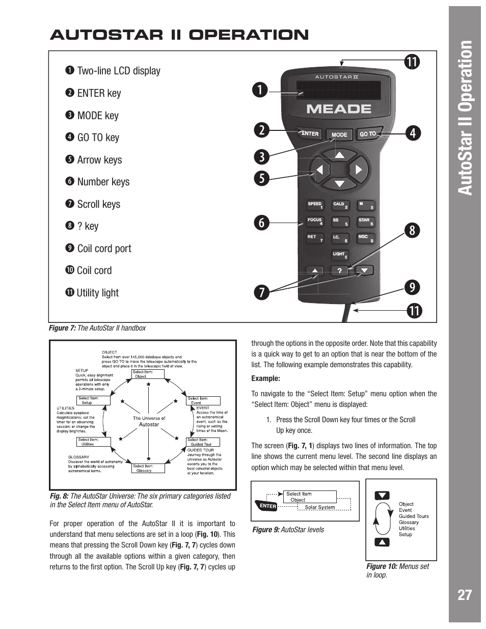 Autostar ii operation | Meade Instruments LX600 User Manual | Page 27 / 72