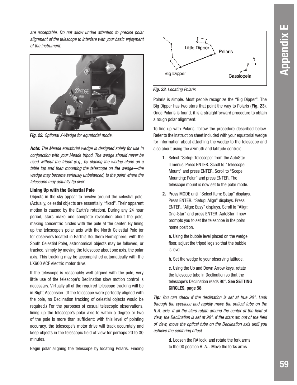Appendix e | Meade Instruments LX600 User Manual | Page 59 / 72