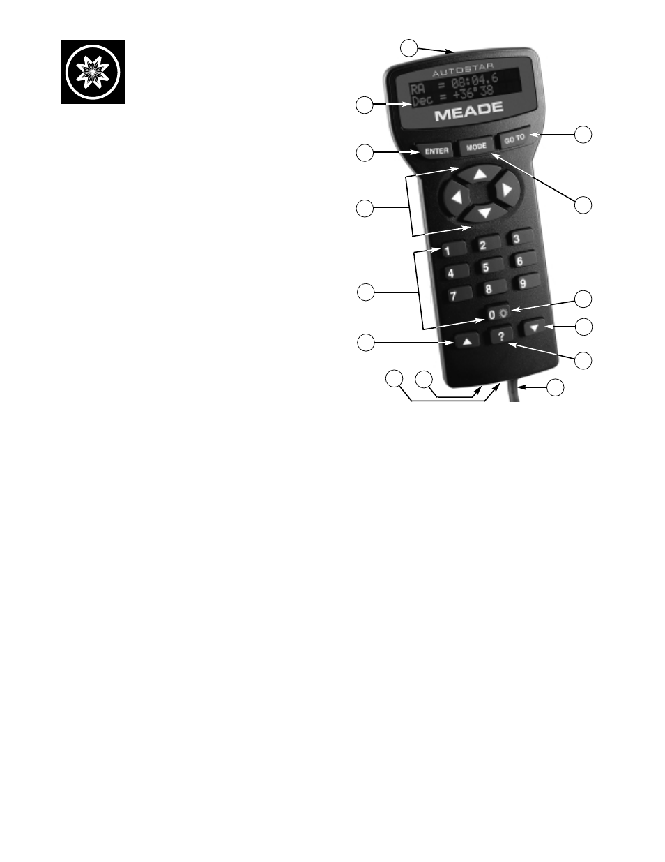 Meade Instruments 497 Autostar Computer Controller User Manual | 12 pages