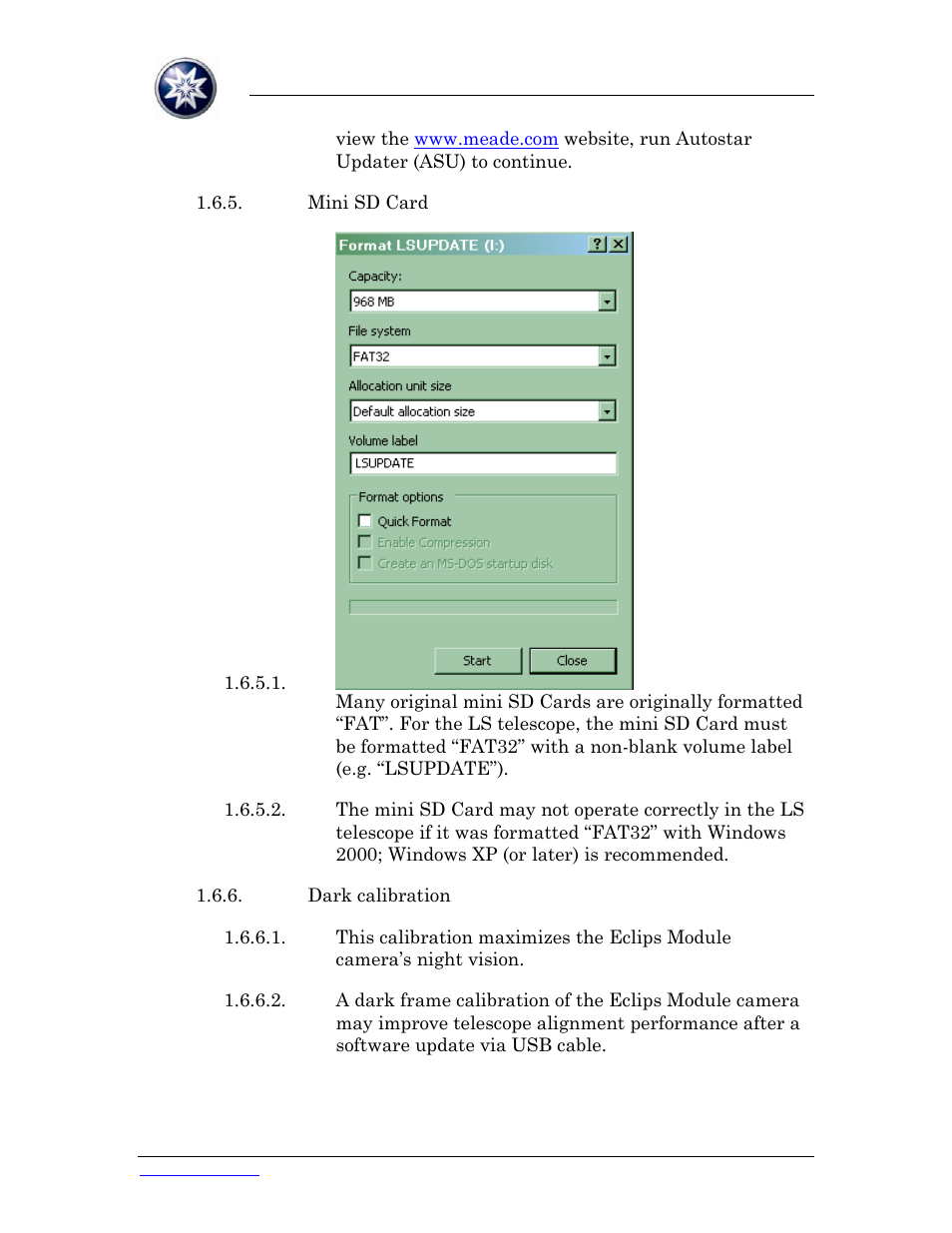 Meade Instruments ETX-LS Software Update Instructions User Manual | Page 18 / 20
