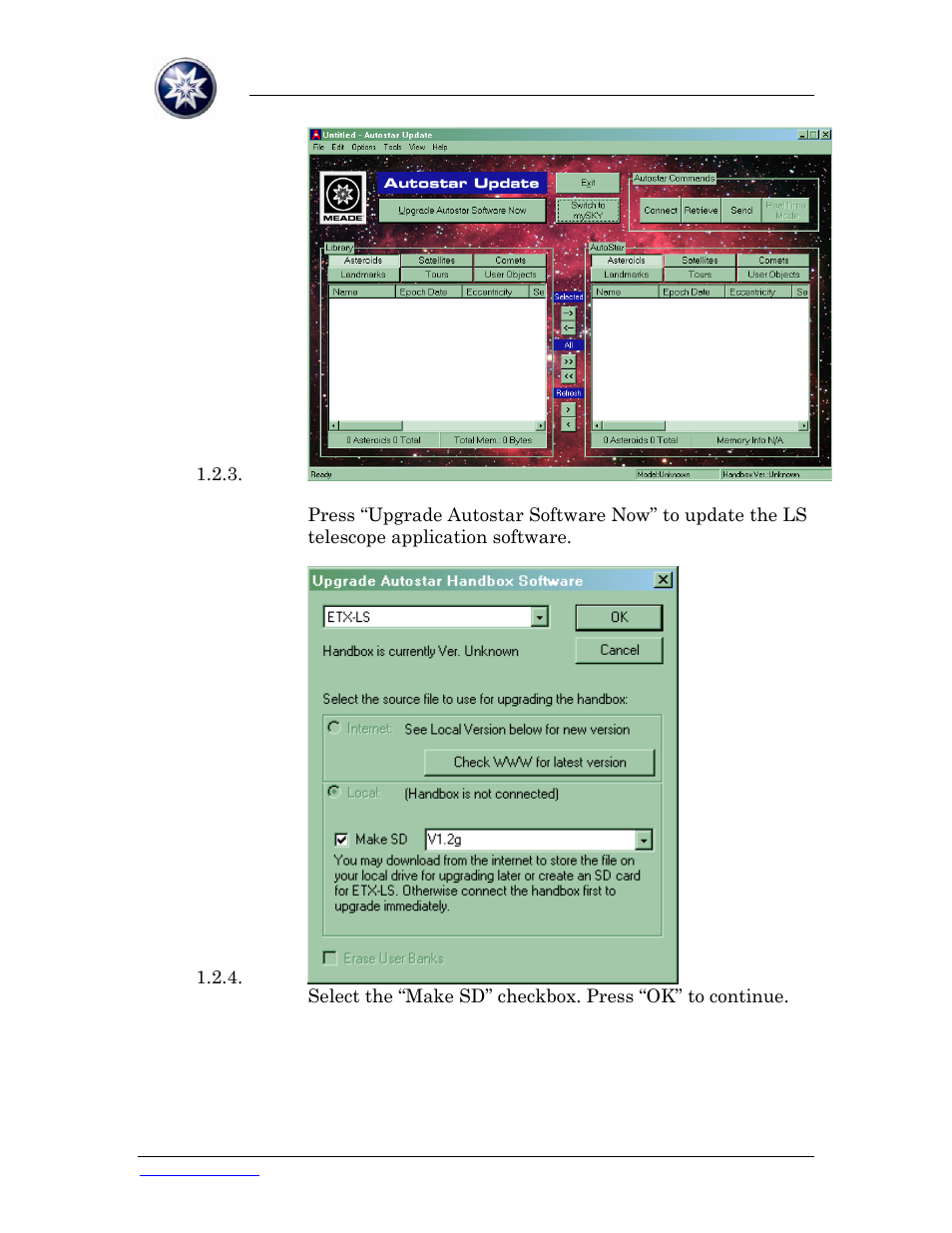 Meade Instruments ETX-LS Software Update Instructions User Manual | Page 7 / 20