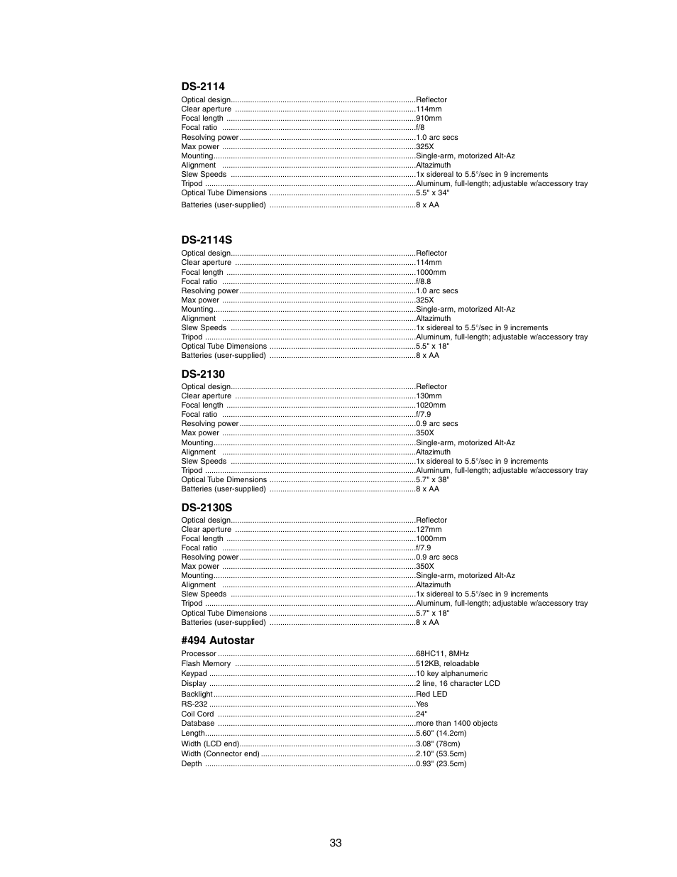 Meade Instruments DS-2090AT-TC User Manual | Page 33 / 44
