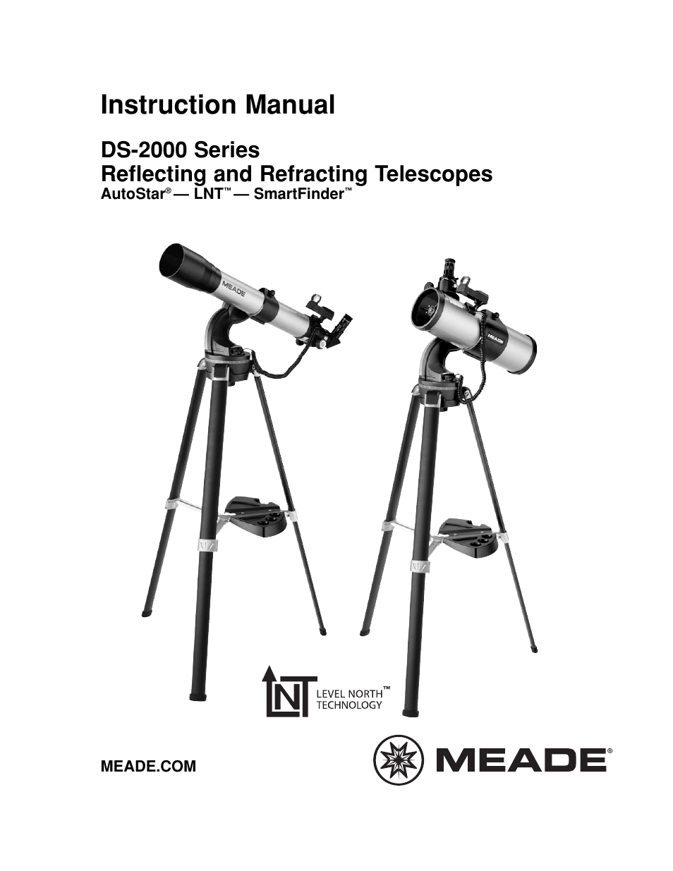 Meade Instruments DS-2000 Generation II Telescopes with LNT module User Manual | 48 pages