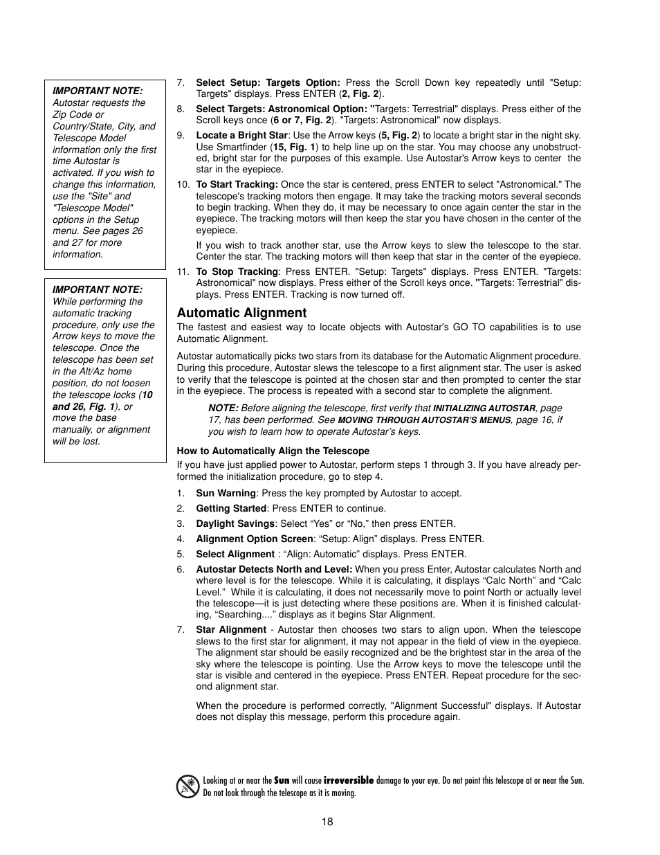 Automatic alignment | Meade Instruments DS-2000 Generation II Telescopes with LNT module User Manual | Page 18 / 48