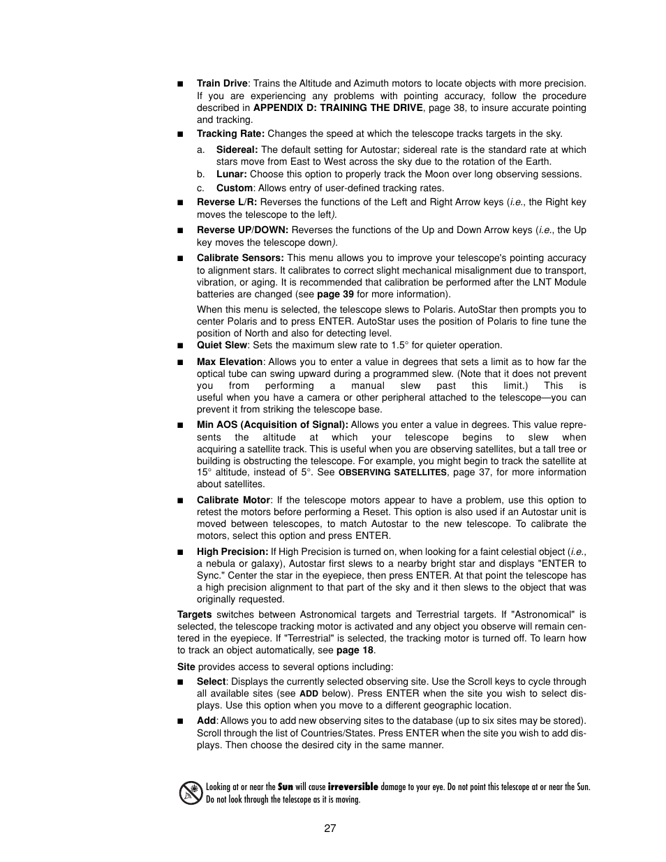 Meade Instruments DS-2000 Generation II Telescopes with LNT module User Manual | Page 27 / 48