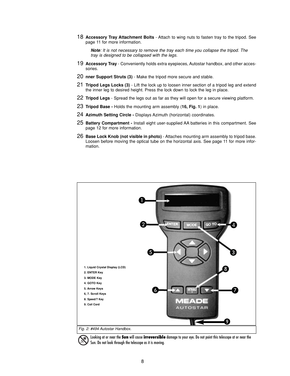 Meade Instruments DS-2000 Generation II Telescopes with LNT module User Manual | Page 8 / 48