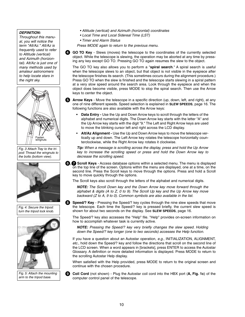 ᕦ, ᕧ | Meade Instruments DS-2000 (2060,2070,2076,2114,2130) User Manual | Page 10 / 44