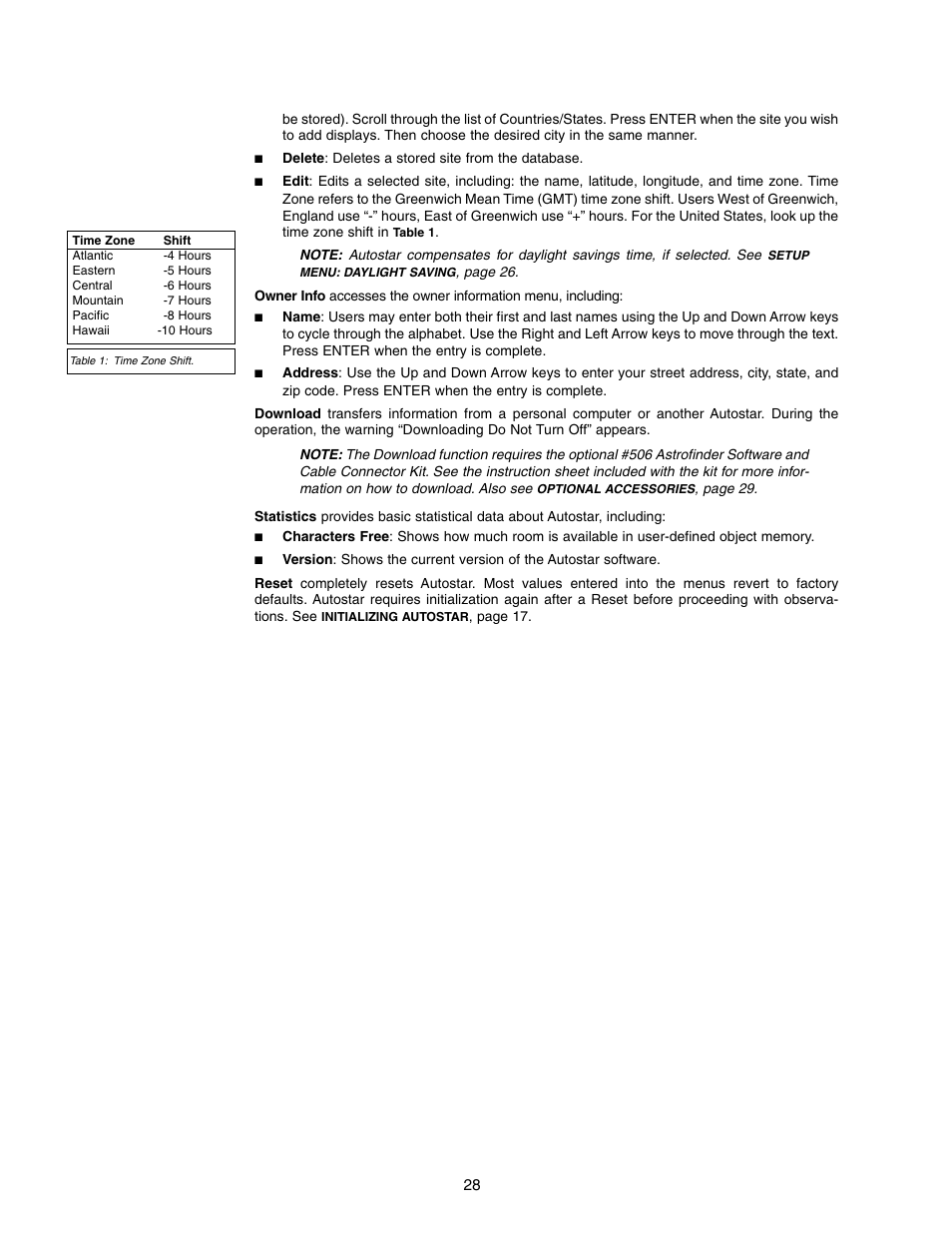 Meade Instruments DS-2000 (2060,2070,2076,2114,2130) User Manual | Page 28 / 44