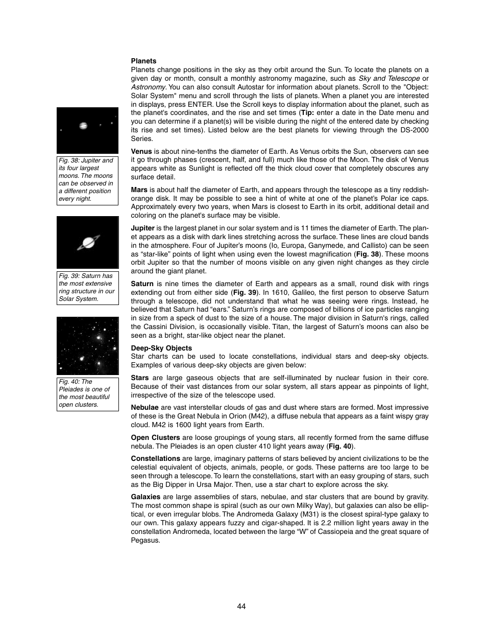 Meade Instruments DS-2000 LNT User Manual | Page 44 / 48