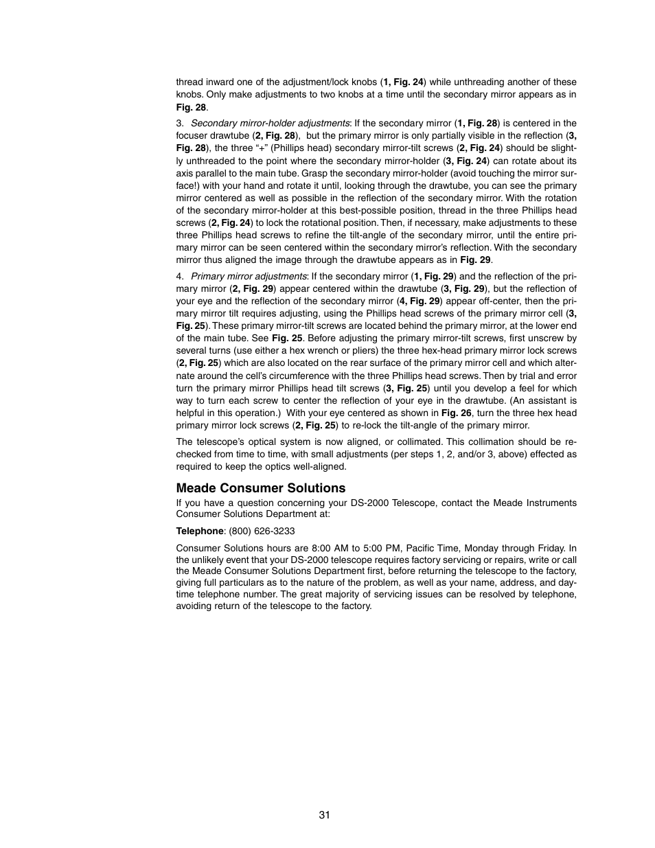 Meade consumer solutions | Meade Instruments DS-2090 User Manual | Page 31 / 44
