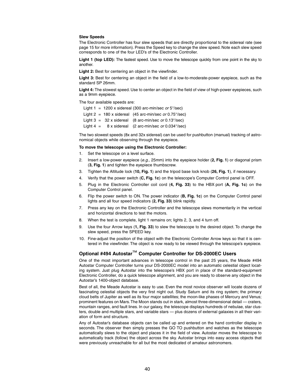 Meade Instruments DS-2090 User Manual | Page 40 / 44