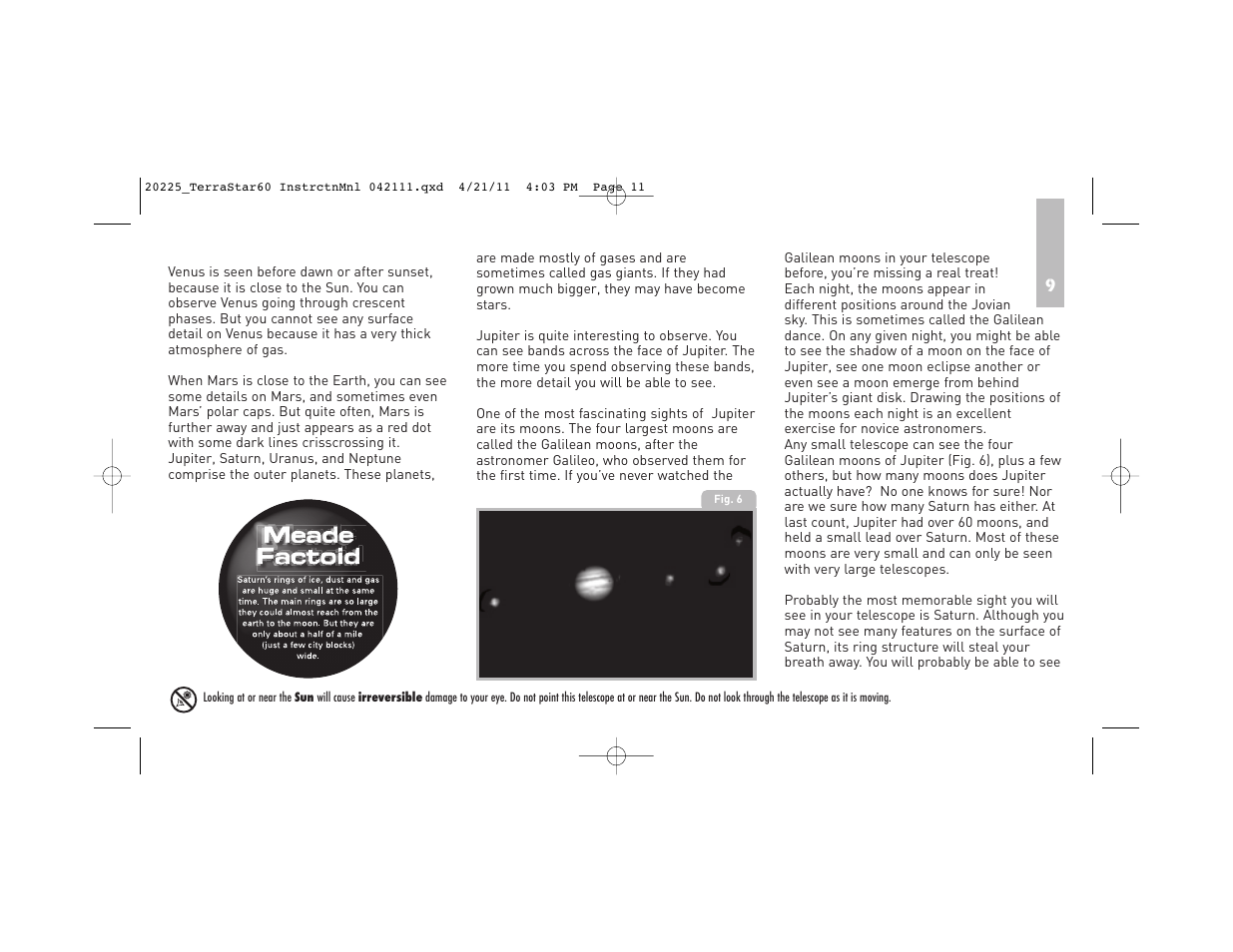 Meade Instruments TerraStar 60 User Manual | Page 11 / 24