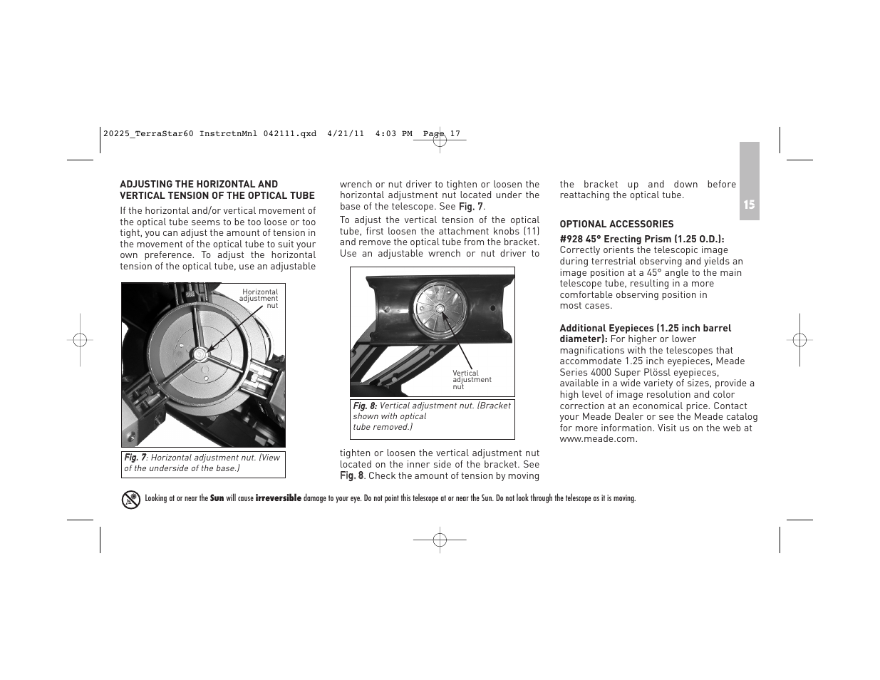 Meade Instruments TerraStar 60 User Manual | Page 17 / 24