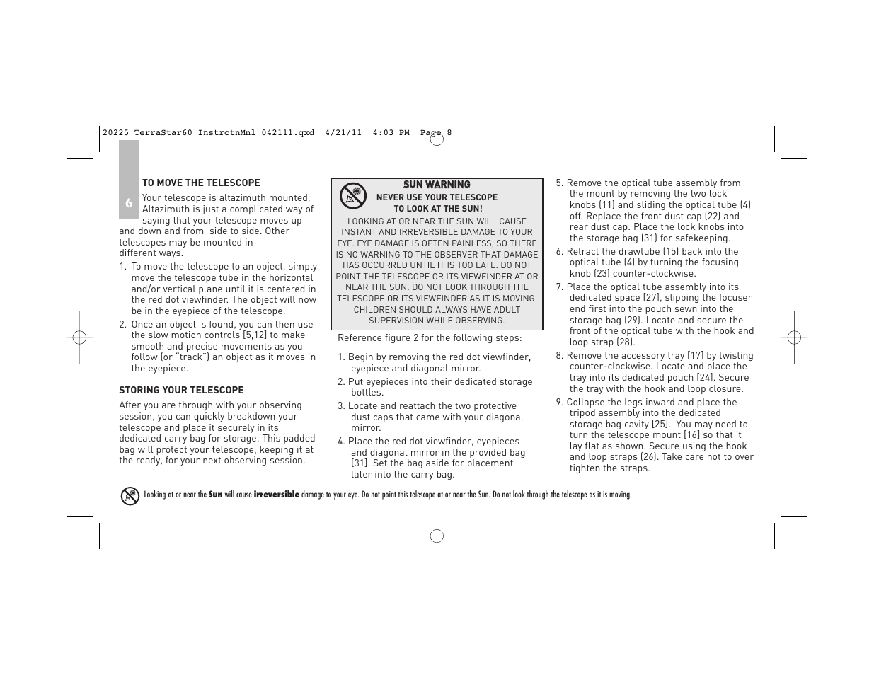 Meade Instruments TerraStar 60 User Manual | Page 8 / 24