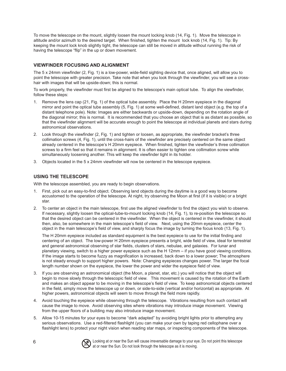 Meade Instruments Infinity 50AZ Refractor User Manual | Page 6 / 8