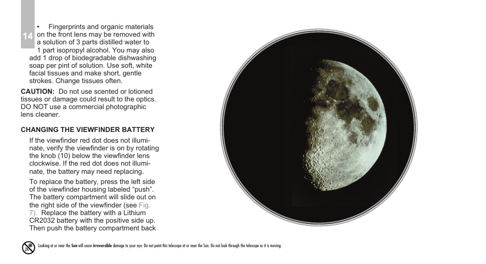 Meade Instruments Infinity 80, 90 and 102mm Refractor User Manual | Page 16 / 20