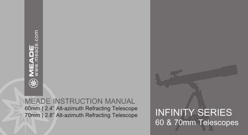 Meade Instruments Infinity 70AZ User Manual | 20 pages