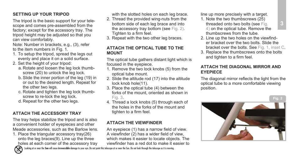 Meade Instruments Infinity 70AZ User Manual | Page 5 / 20