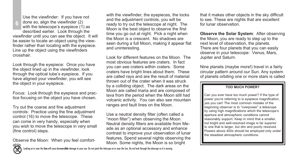 Meade Instruments Infinity 70AZ User Manual | Page 8 / 20