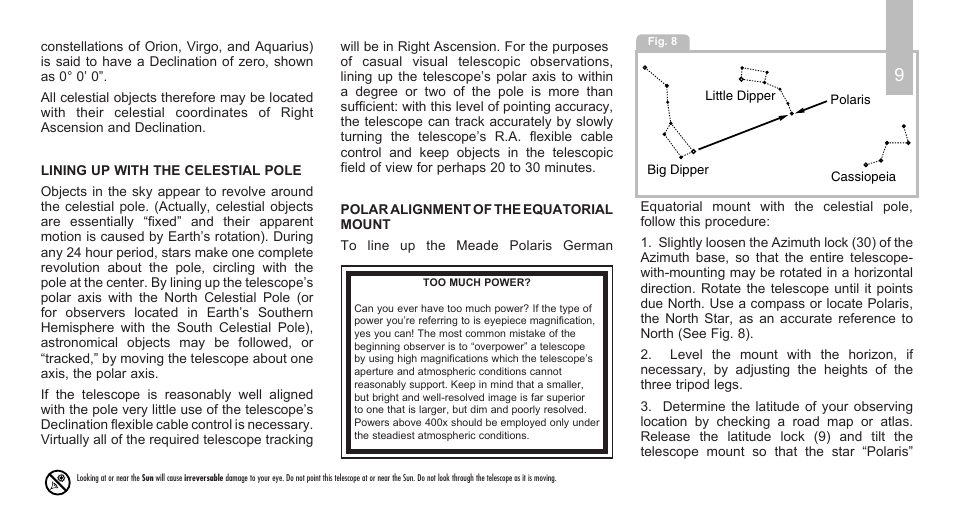 Meade Instruments Polaris Series User Manual | Page 11 / 28