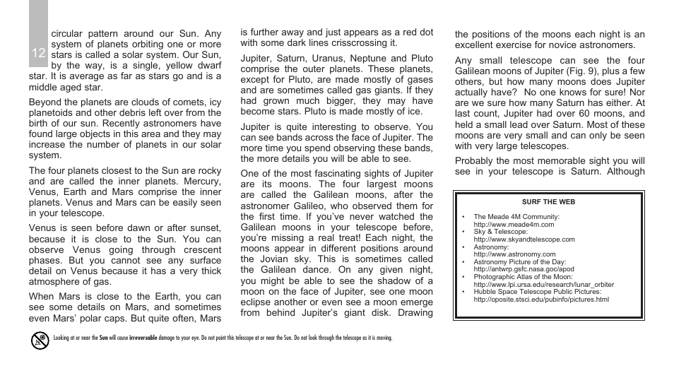 Meade Instruments Polaris Series User Manual | Page 14 / 28