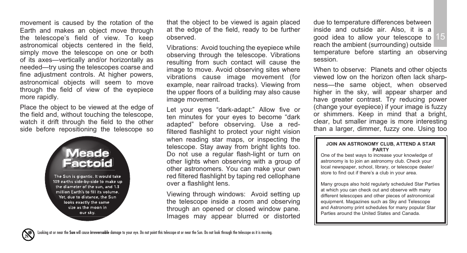 Meade Instruments Polaris Series User Manual | Page 17 / 28