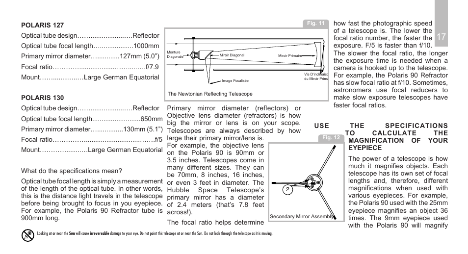 Replace with english text 17 | Meade Instruments Polaris Series User Manual | Page 19 / 28