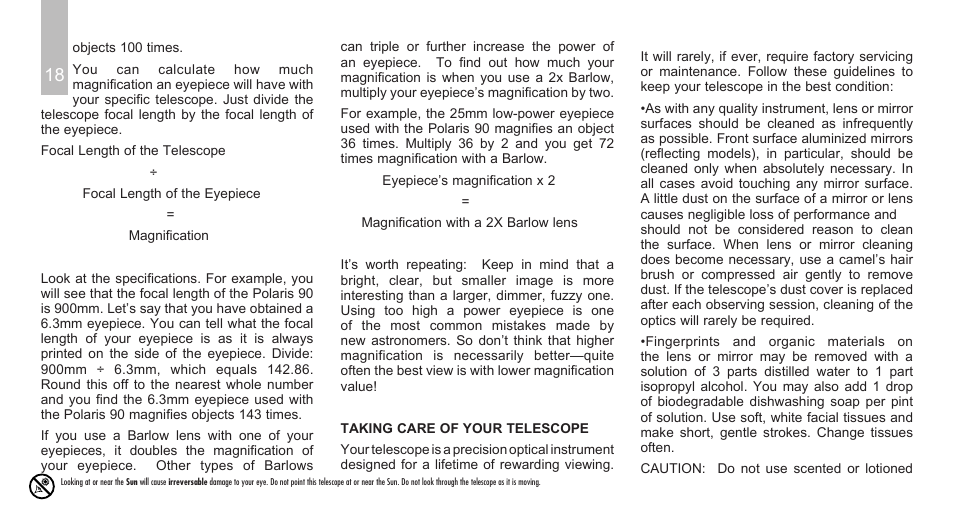 Meade Instruments Polaris Series User Manual | Page 20 / 28