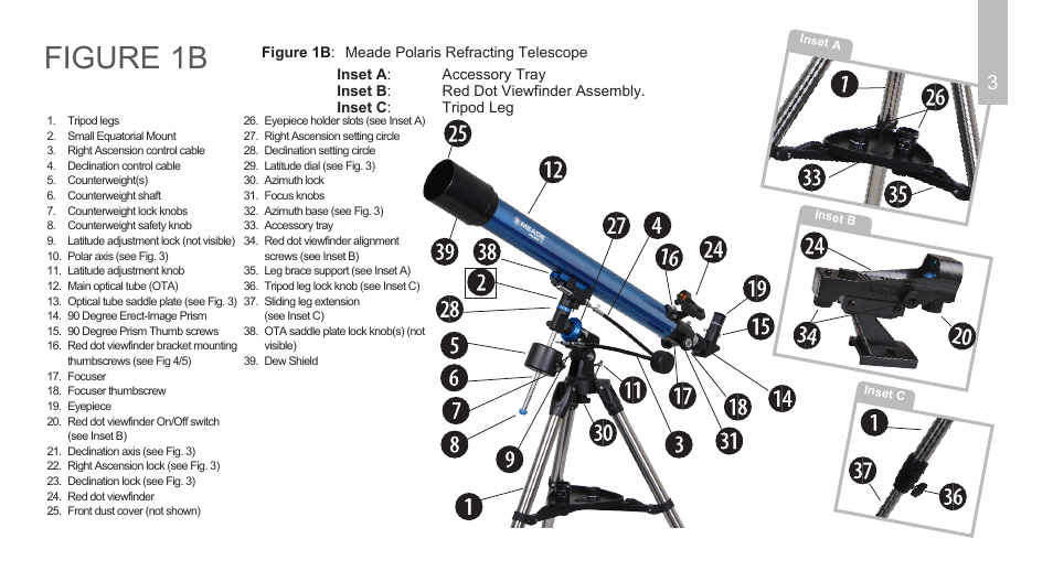 Figure 1b | Meade Instruments Polaris Series User Manual | Page 5 / 28