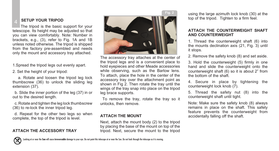 Meade Instruments Polaris Series User Manual | Page 6 / 28