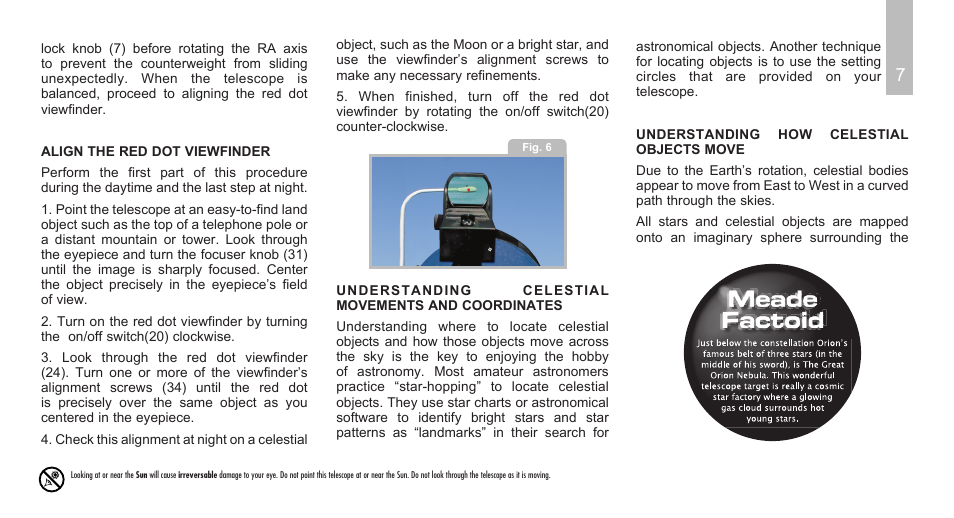 Meade Instruments Polaris Series User Manual | Page 9 / 28