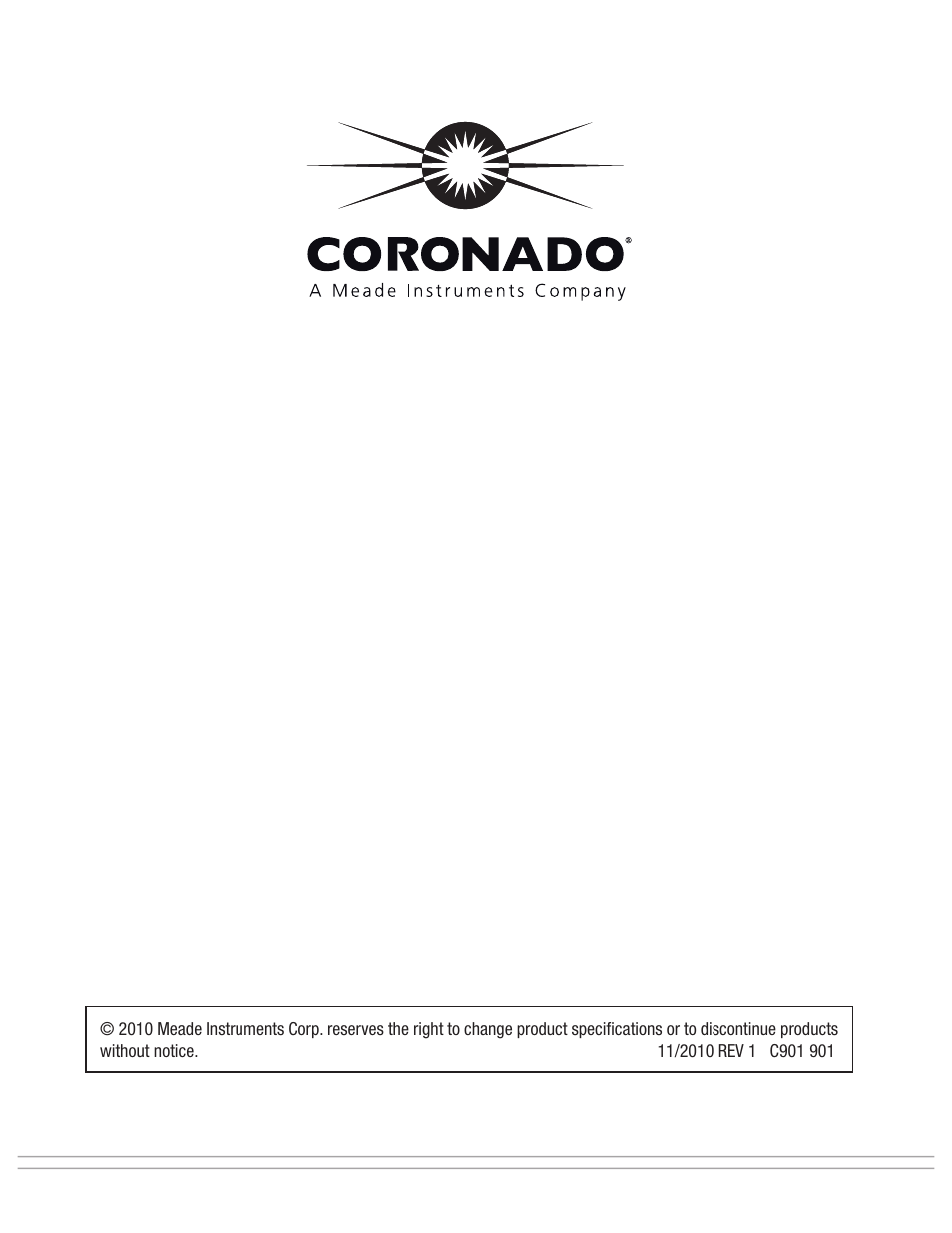 Meade Instruments Coronado SolarMax II Series User Manual | Page 20 / 20
