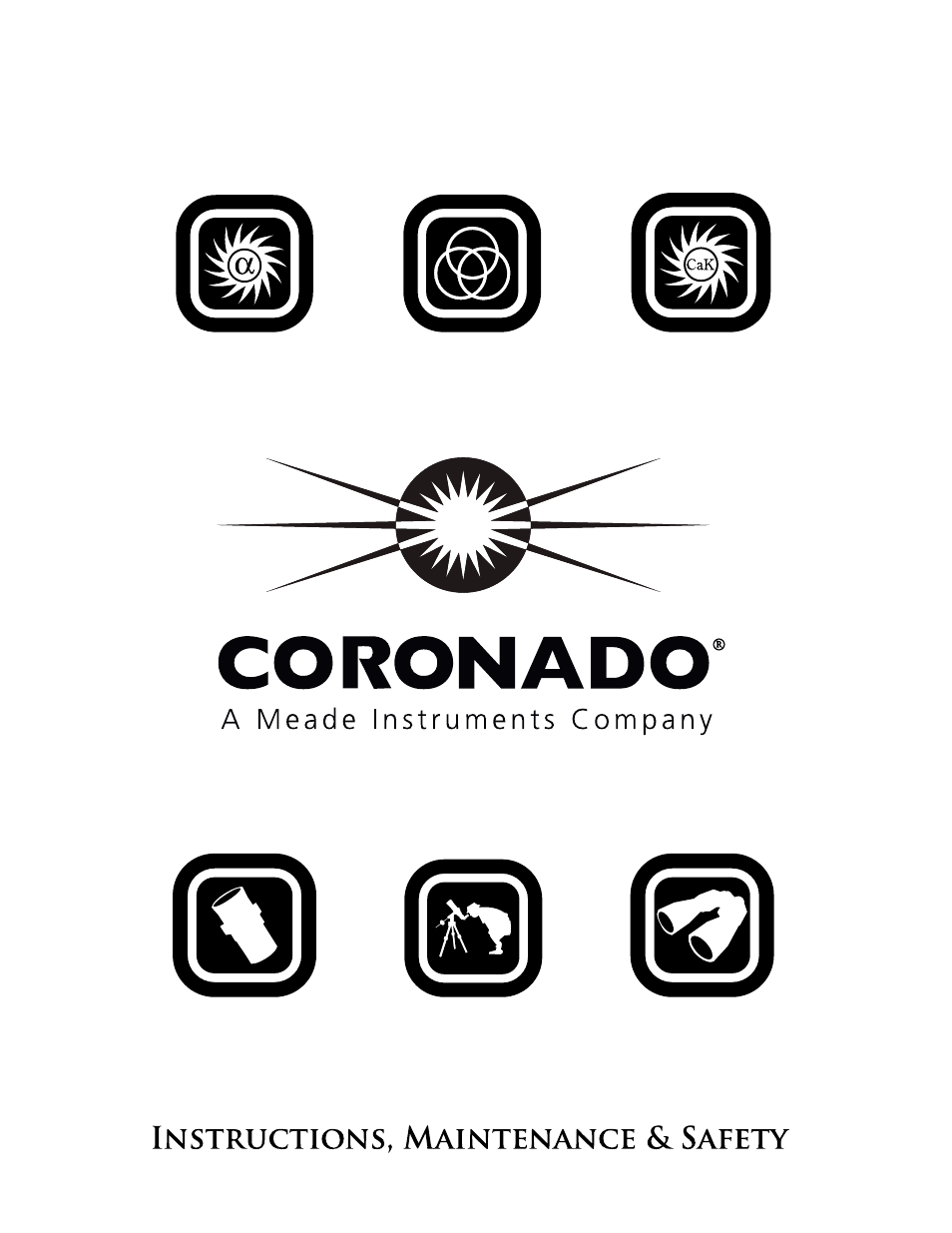 Meade Instruments Coronado SolarMax Series User Manual | 24 pages