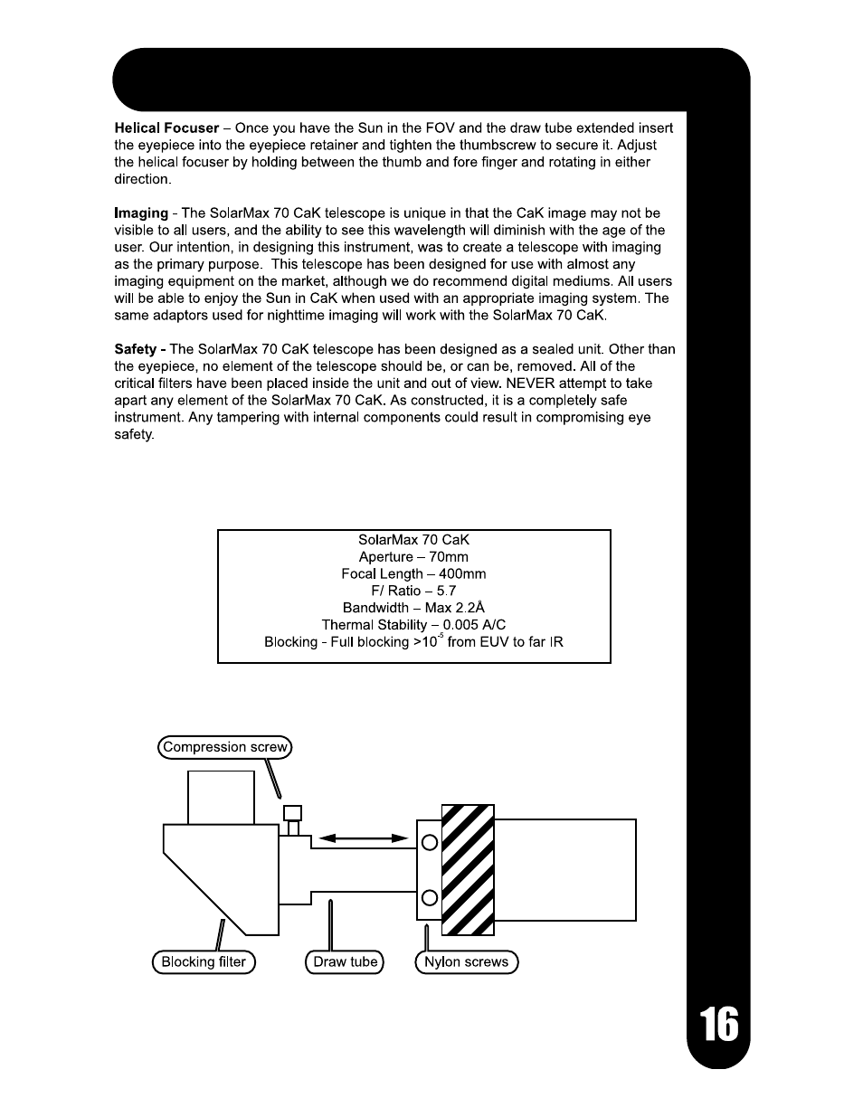 Meade Instruments Coronado SolarMax Series User Manual | Page 19 / 24