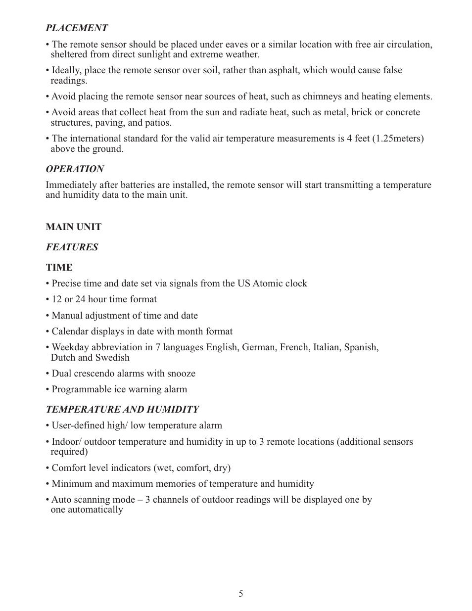 Meade Instruments TE256W User Manual | Page 5 / 15