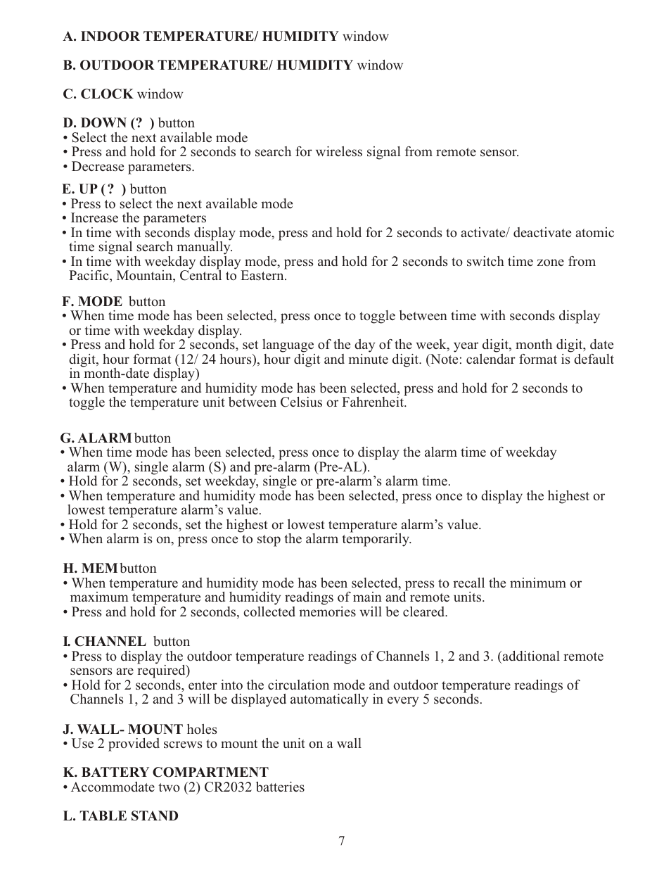 Meade Instruments TE256W User Manual | Page 7 / 15