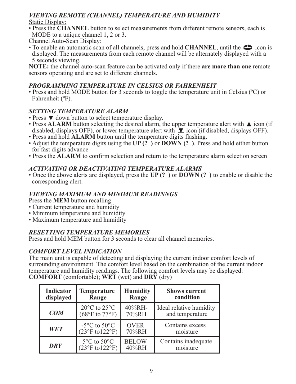 Meade Instruments TE256W User Manual | Page 9 / 15