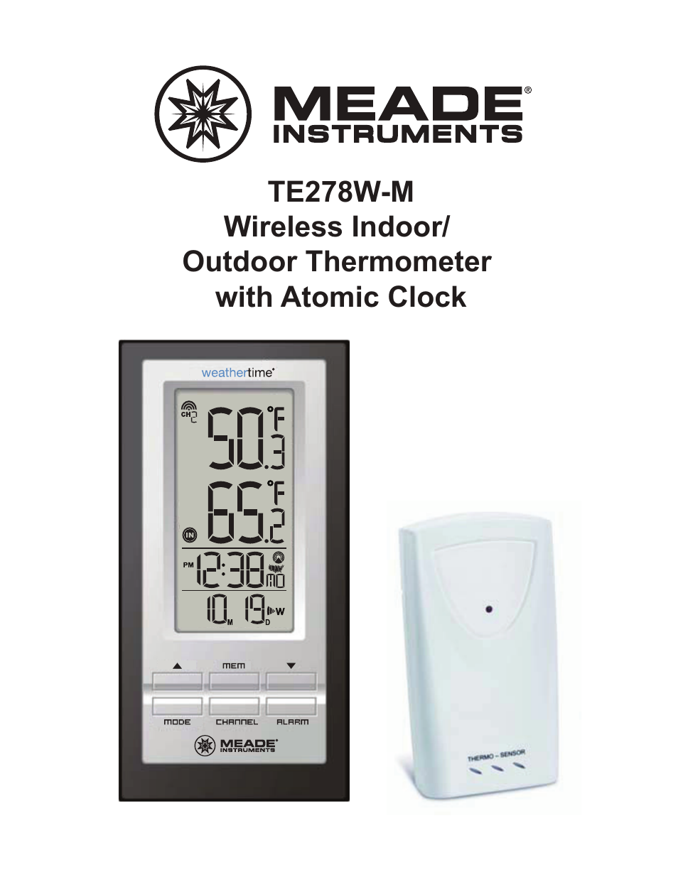 Meade Instruments TE278W User Manual | 14 pages