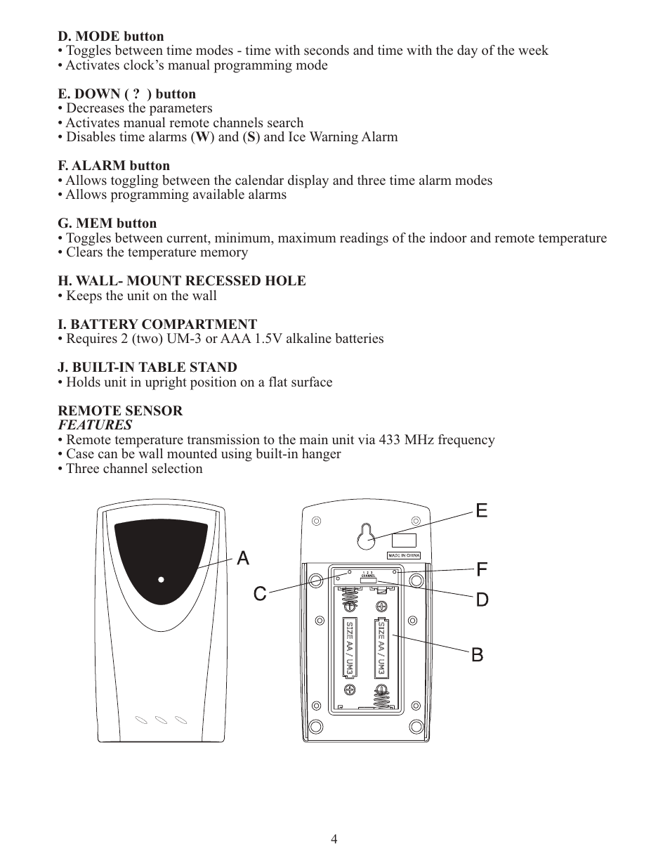 Meade Instruments TE278W User Manual | Page 4 / 14