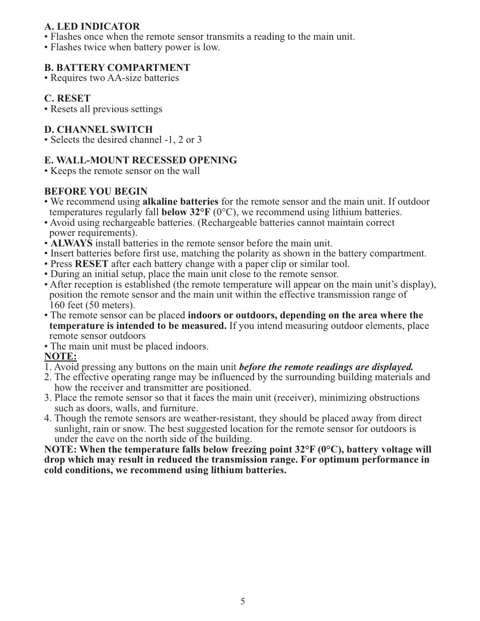 Meade Instruments TE278W User Manual | Page 5 / 14