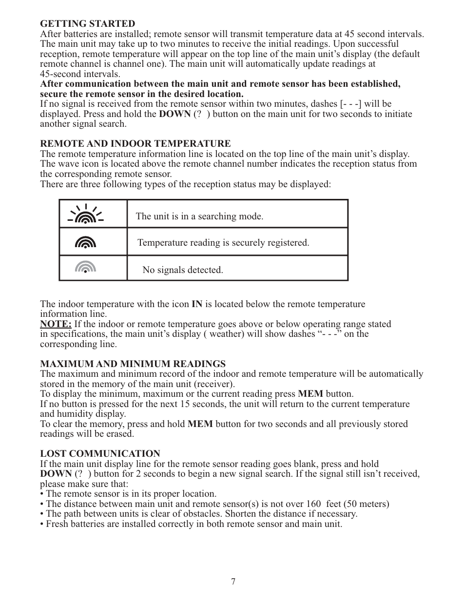 Meade Instruments TE278W User Manual | Page 7 / 14
