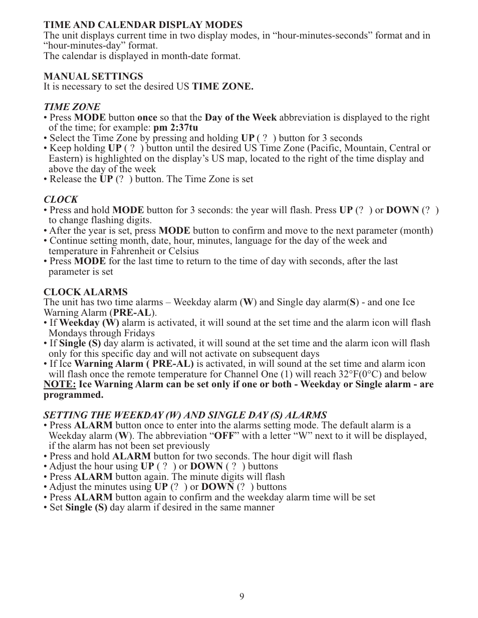 Meade Instruments TE278W User Manual | Page 9 / 14