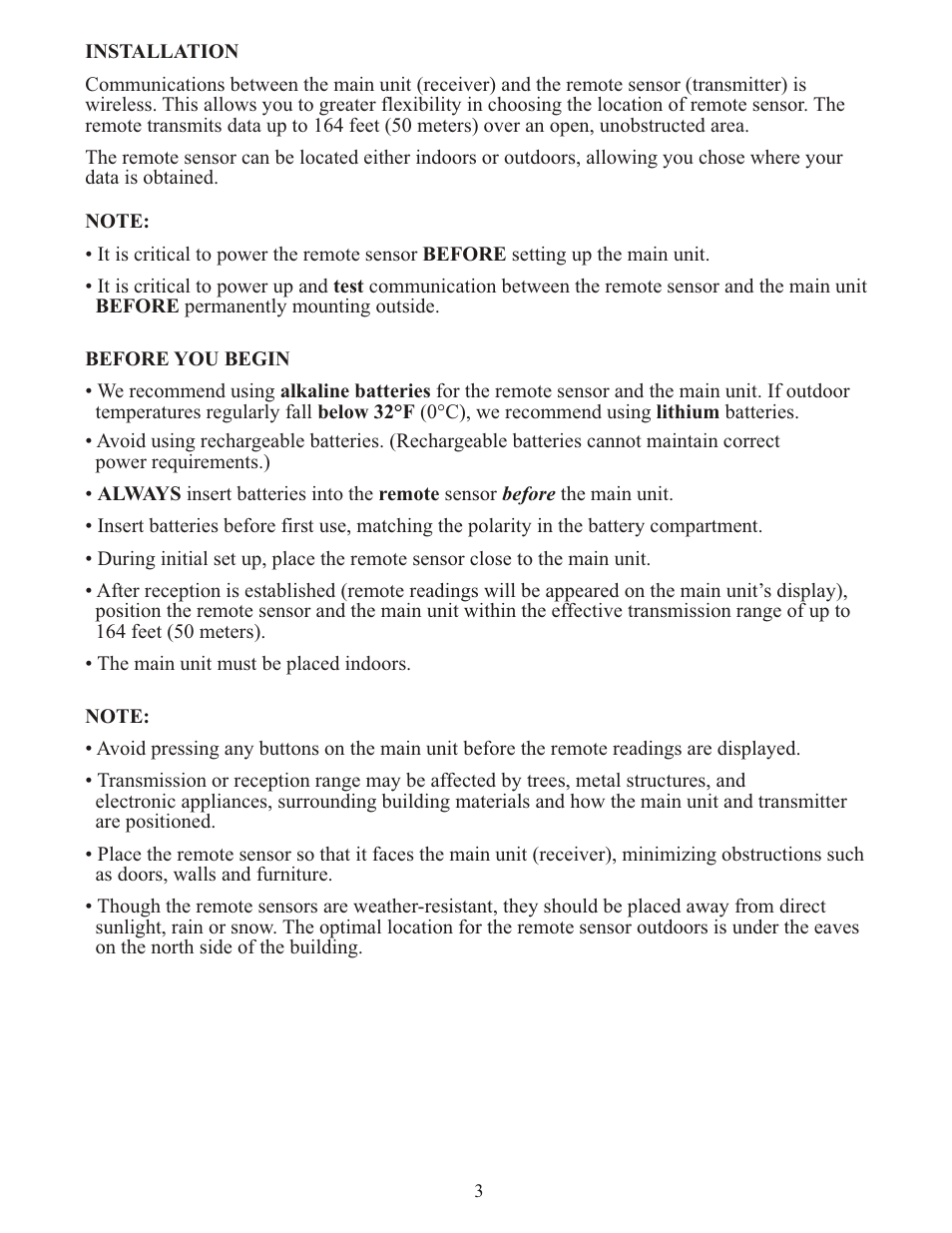 Meade Instruments TE346W User Manual | Page 3 / 16