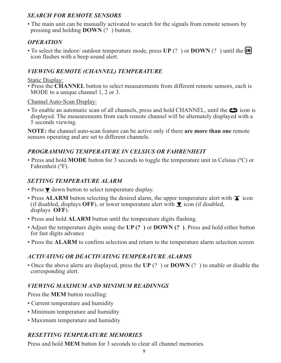 Meade Instruments TE346W User Manual | Page 9 / 16