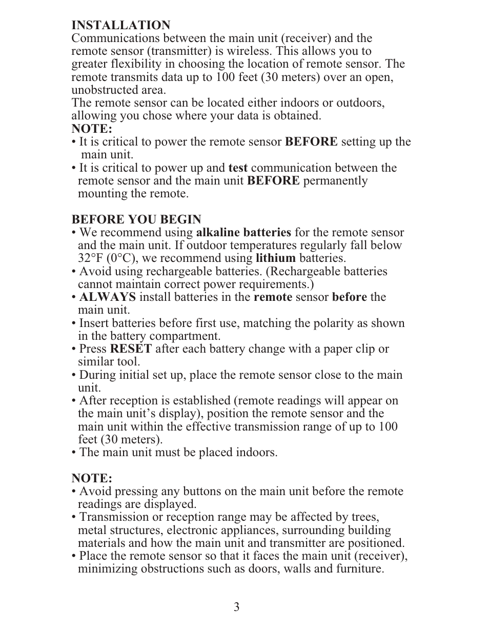 Meade Instruments TE388W User Manual | Page 3 / 21