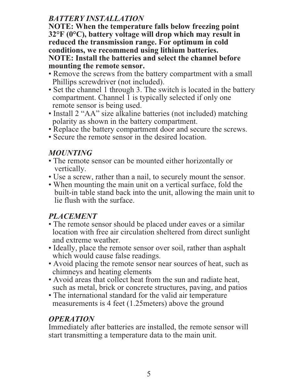 Meade Instruments TE388W User Manual | Page 5 / 21