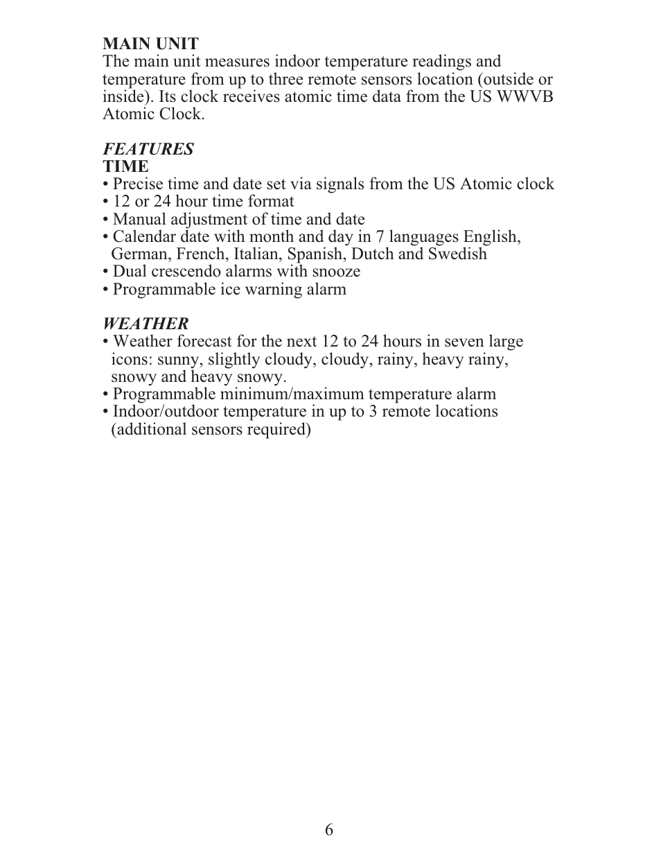 Meade Instruments TE388W User Manual | Page 6 / 21