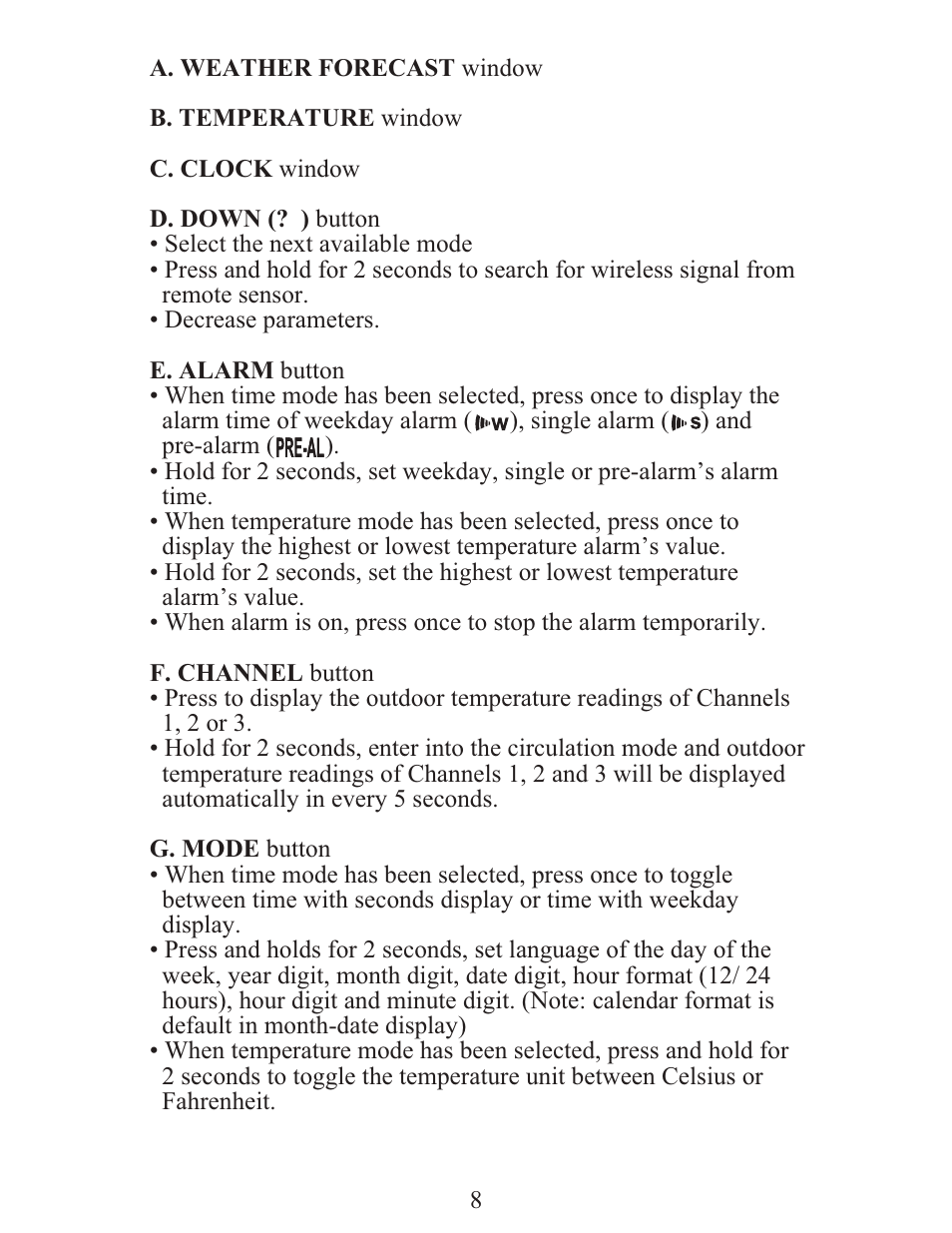 Meade Instruments TE388W User Manual | Page 8 / 21