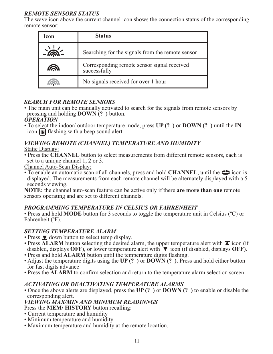 Meade Instruments TE636W User Manual | Page 11 / 19