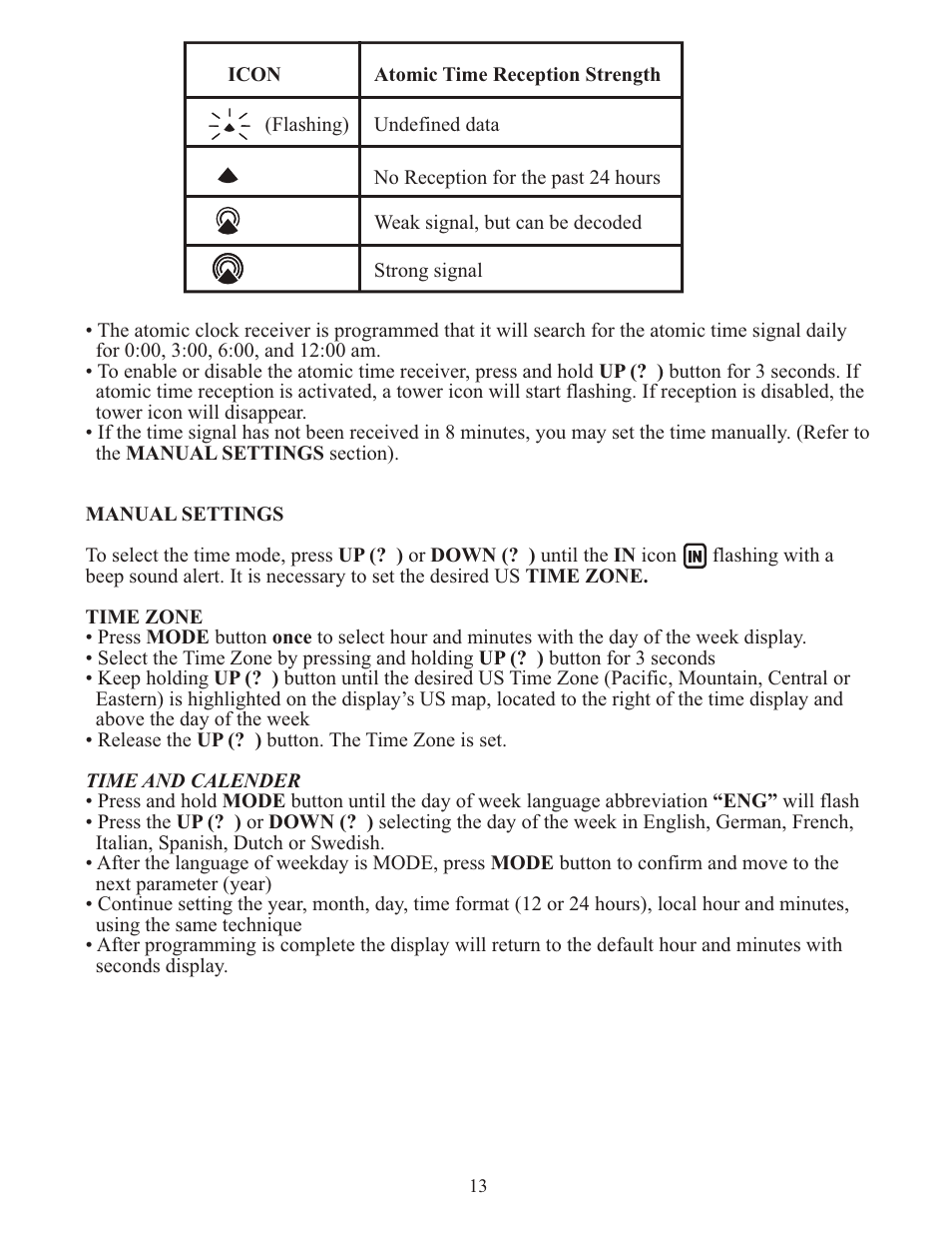 Meade Instruments TE636W User Manual | Page 13 / 19